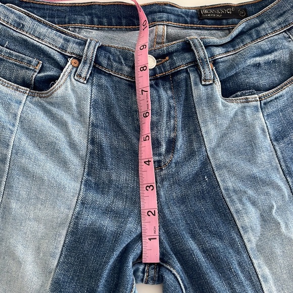 BLANK-NYC the reade crop patchwork jeans size 27 - Picture 7 of 10